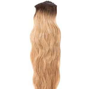 Priscilla Valles Hand-Tied Tape-In Hair Extensions 25” Rooted Dark Blonde